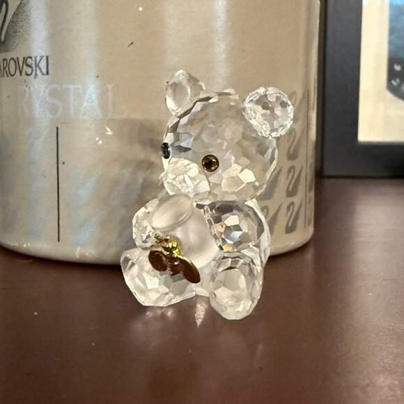 Swarovski Silver Crystal Bear Honey Pot Figurine with Certificate - Picture 5 of 8